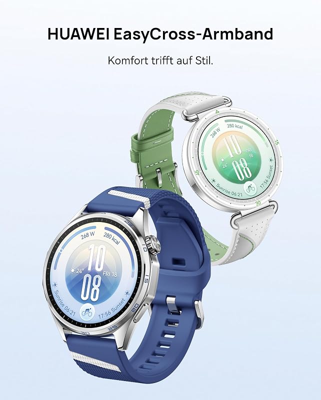 Watch GT 7 Smartwatch mit Ski- & Fahrrad-Features, 46 mm, Blau