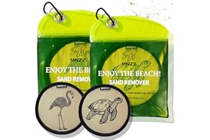 MNZZ 2 Pack Sand Remover Bag Portable Quick Dry Eraser for Beach Towel Blanket Chair Cover Shell Shovel Toy Hat Umbrella Tent Shade Canopy Travel Picnic Pool Hiking Outdoor Accessories