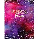 Inspire PRAYER Bible Giant Print NLT, Filament Enabled (LeatherLike, Purple): The Bible for Coloring & Creative Journaling