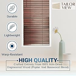 TailorView Customizable Wood Horizontal Cordless