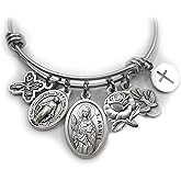 St. Agnes Bangle Bracelet, Patron Saint Confirmation Gift