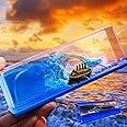 PTAEXCEL Unsinkable Boat in a Box, Unsinkable Cruise Ship Toy, Cruise Ship Fluid Drift Bottle, Cruise Ship Fluid Drift Model Decoration, Home Decoration Toys Gift. (Blue)