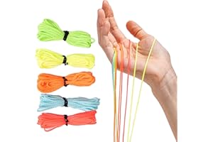 Loop Lasso® Nano UltraGlow™ String Pack - Fluorescent UV-Reactive Strings, Viral Fidget Toy Gadget & Music Festival Rave Dance Accessory