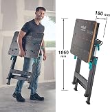 wolfcraft MASTER 650 ERGO Clamping Working Table 6870000 Height Adj Workbench EU view 5