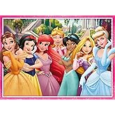 Ravensburger Disney Princess - Merry Everything! 100 Piece XXL Jigsaw Puzzle - Featuring Cinderella, Belle, Ariel, Rapunzel & Snow White - Castle Celebration Scene - Ages 6 and Up