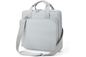 Quoyiyo zipper binder with shoulder strap 3 Ring 2 inch Binder with Zipper, Office Binder Organizer,500 Sheet Capacity (Gray)