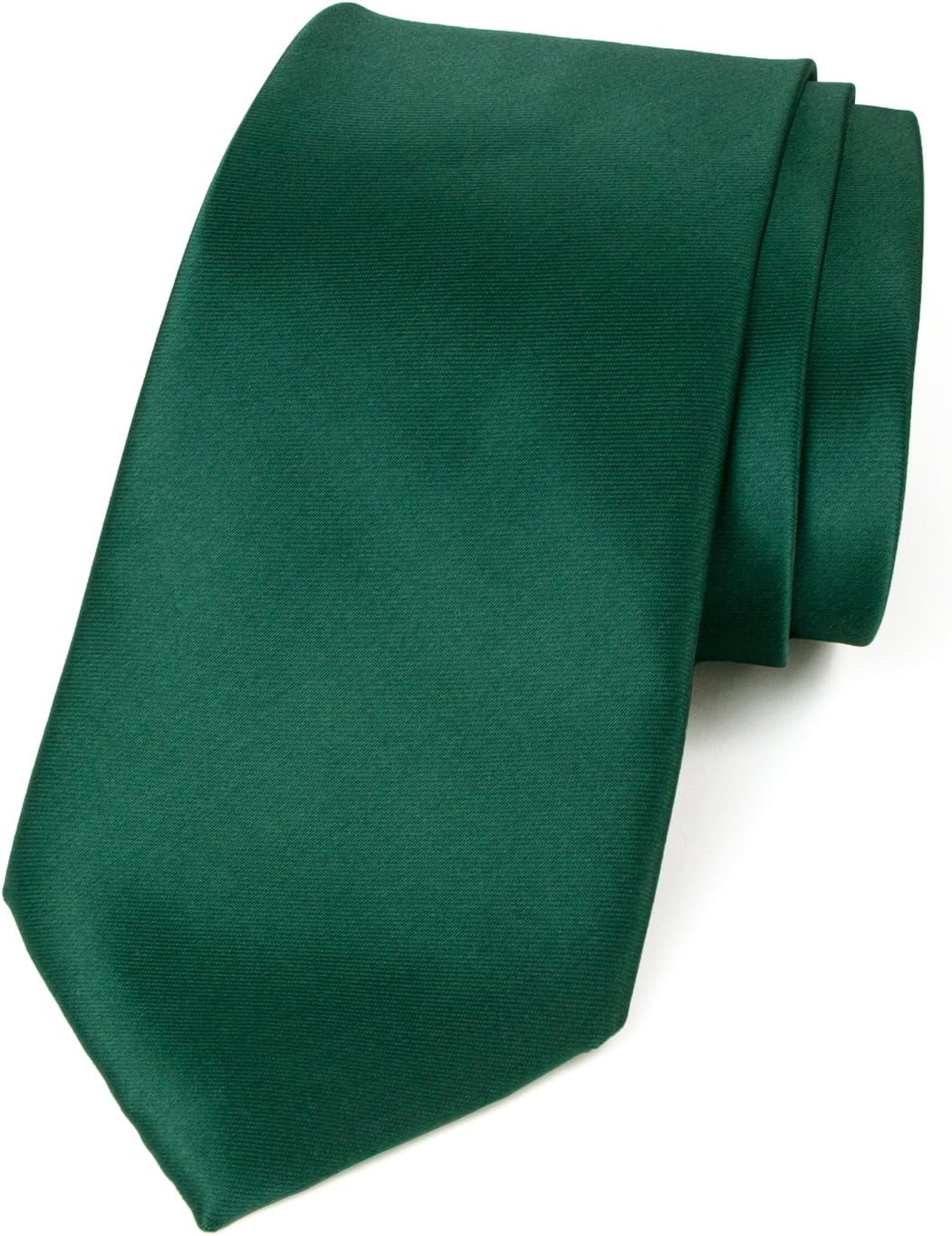 Men's Solid Color Satin Microfiber Tie, Regular and Skinny Width