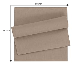 Ruvanti Linen Napkins Set of 12, 18x18 Cloth