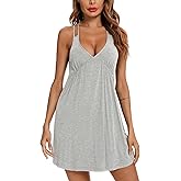Leikar Sexy Valentines Lingerie For Women Nightgowns V Neck Babydoll Chemise Sleepwear