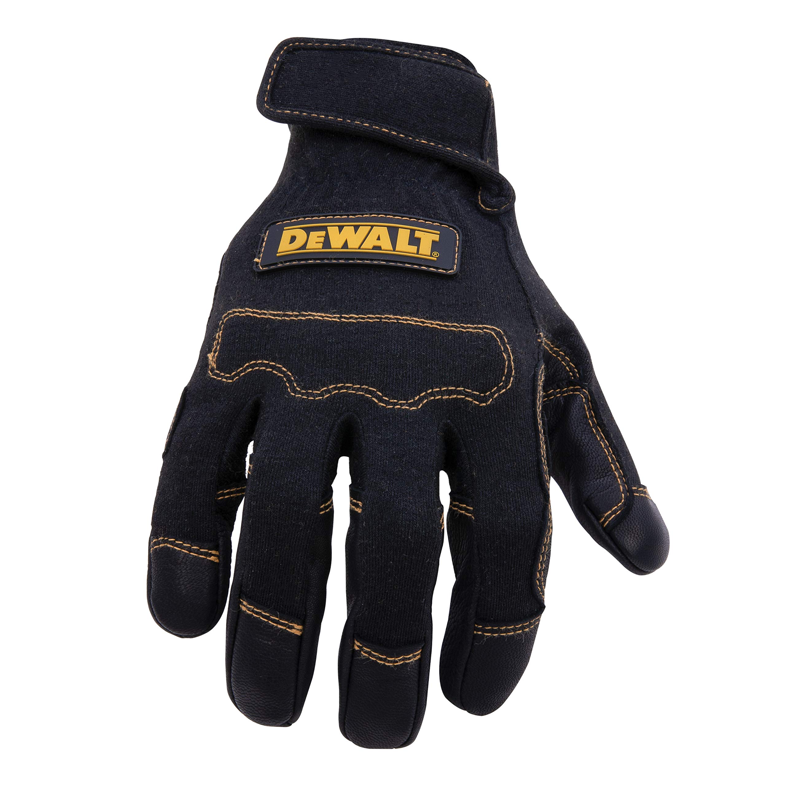 DEWALT Guantes de soldadura y fabricación de puño corto, palma de cuero resistente a la abrasión, materiales resistentes al fuego, costuras de Kevlar (XL) DEWALT Guantes de soldadura y fabricación de puño corto, palma de cuero resistente a la abrasión, materiales resistentes al fuego, costuras de Kevlar (XL)