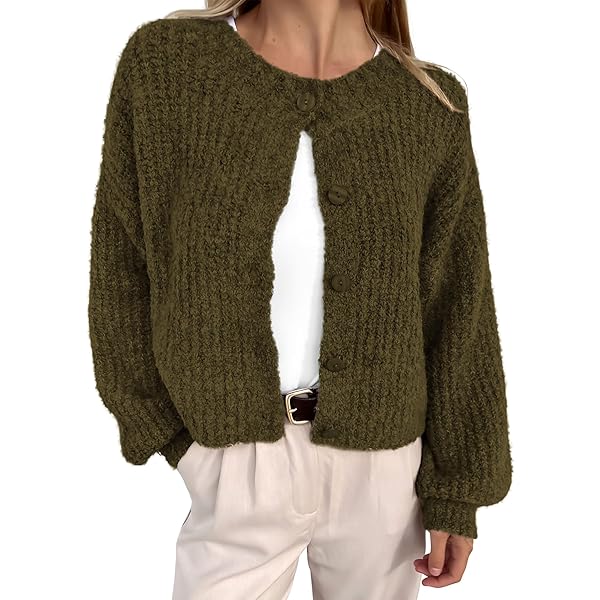 トップス cropped wool shaggy knit cardigan Red Shaggy Knit Cropped Cardigan Originally £45 | Depop