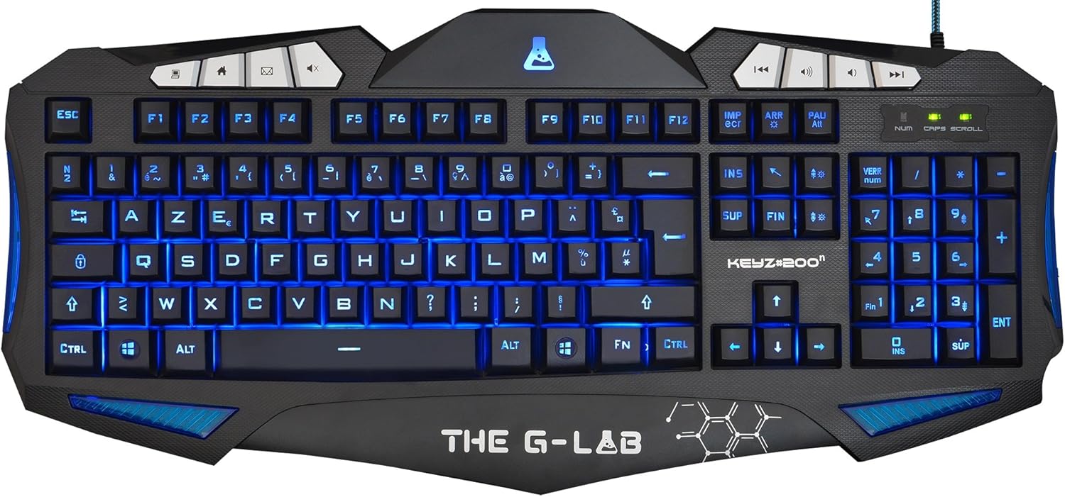 THE GLAB KEYZ200N Backlit Keyboard 3 Colours 19 Keys Antighosting 8