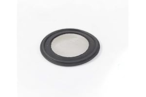 ARTESIAN SYSTEMS Tri Clamp BUNA-N Screen Filter, Ferrule Gasket 316L 100Uf Micron Screen Stainless Pharmaceutical Grade Filter Mesh. BUNA-N, Bleed Proof Fusion Molded With Mesh Material! & FDA Certification (3")