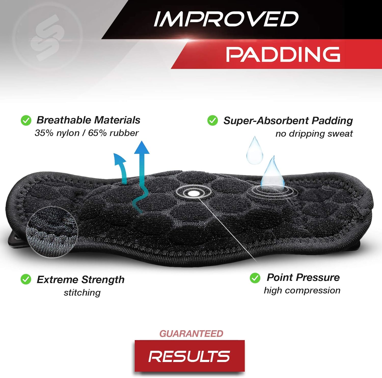 Sleeve Stars Tennis Elbow Brace with Compression Pad for Men & Women; Counterforce Tendonitis Elbow Strap for Tennis & Golfer's Elbow Pain Relief, Fits 9"-23", 3 Straps Included - (Single): Sports & Outdoors