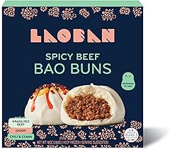 Laoban Dumplings︱Spicy Beef Bao Buns︱Made with Grass-Fed Beef, Onion, Chili, and Cumin︱Frozen Meals Made from Scratch | No Ar