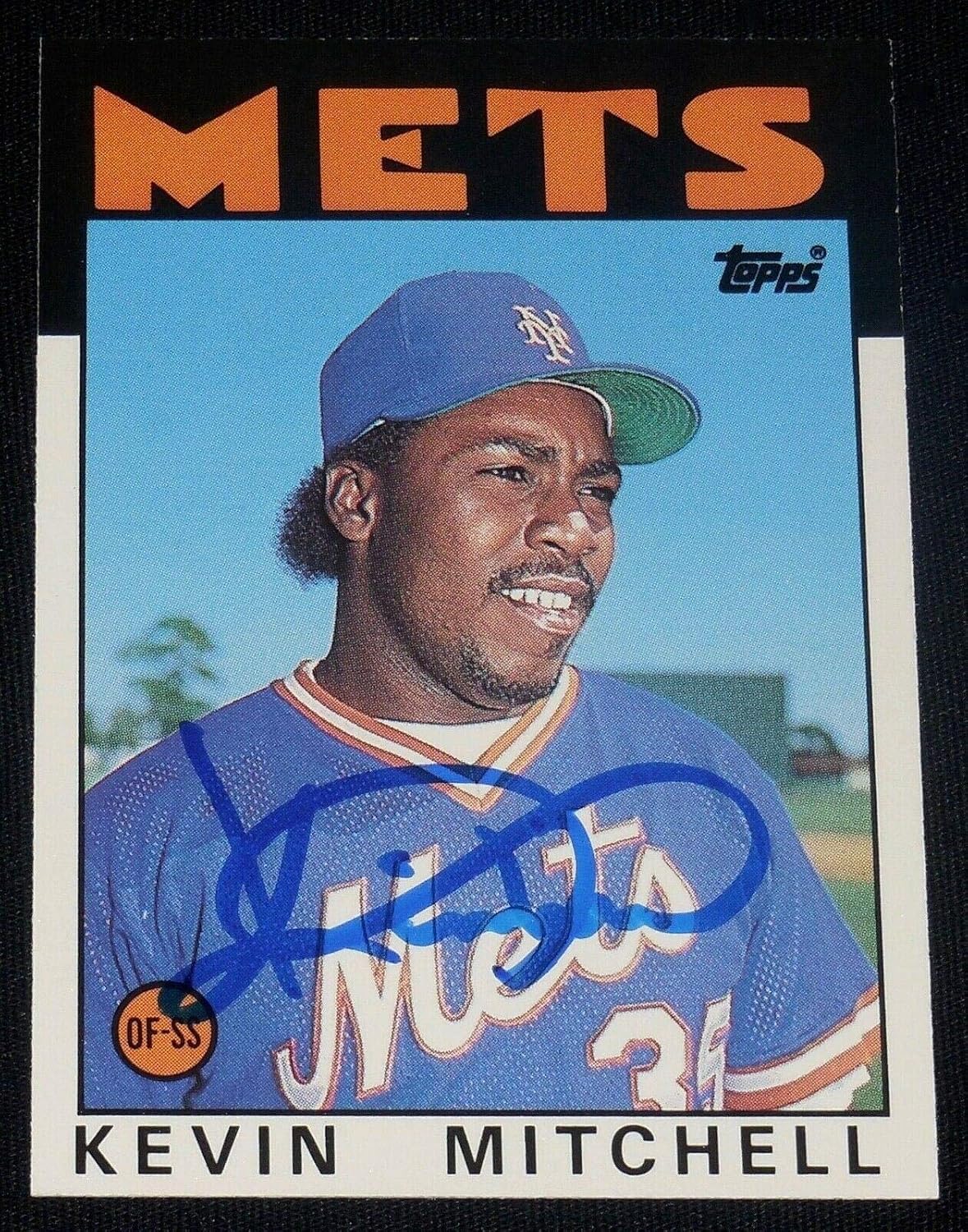 Kevin Mitchell Autographed 1986 Topps Traded 74t Rookie Card mets W 