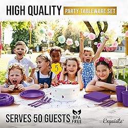 350 PCS Disposable Tableware Combo Pack