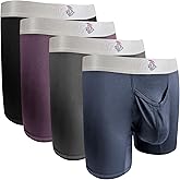 Real Men Athletic Underwear with ABCD Pouch - 1, 3 or 4 Pack with 6, 7 and 9 inch Inseam Nylon Boxer Briefs - XS to 5XL