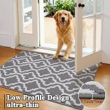 SHACOS Dirt Trapper Door Mat 80x120 cm Non-Slip Indoor Outdoor Grey view 4