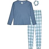 Sleep On It Girls Pajama Set for Kids Hacci Sleep Shirt and Pajama Bottoms for Girls