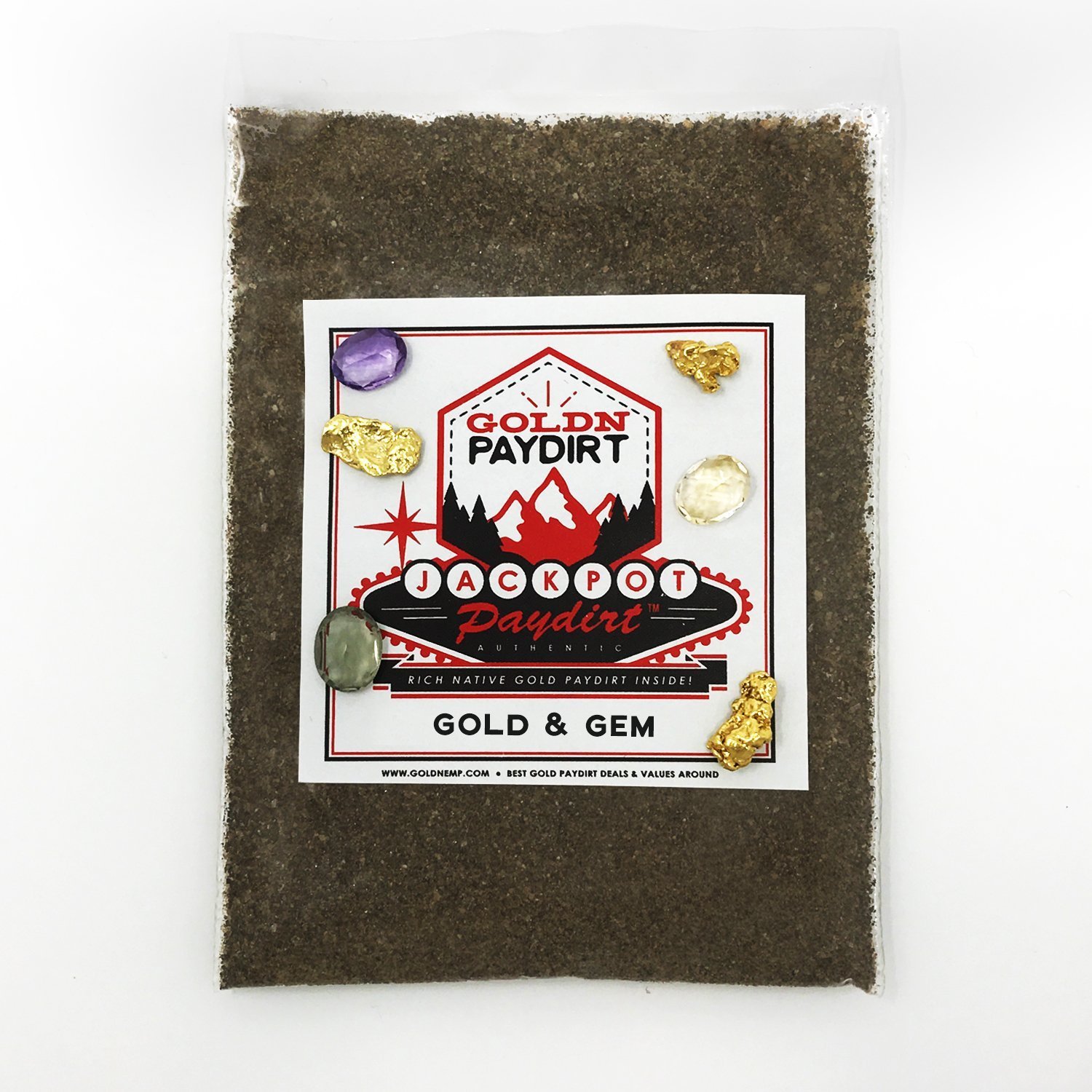 Jackpot Gold & Precious Gem Paydirt Gold Panning Pay Dirt Bag – Gold Prospecting Concentrate