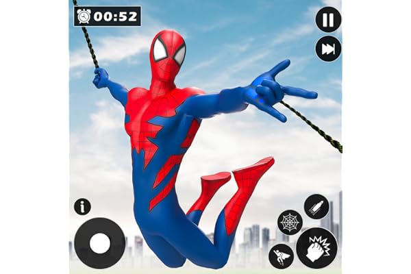 Rope Flying Hero Fun Games Crime City 3D
