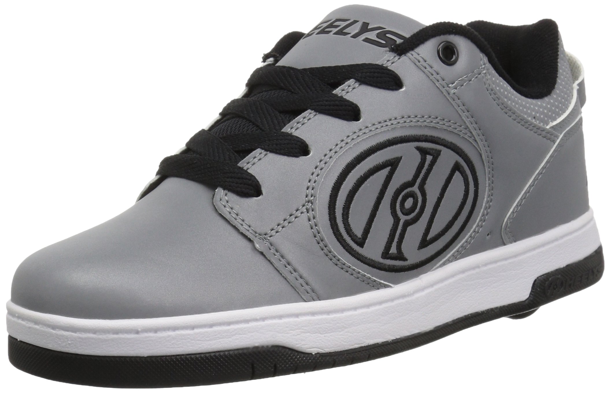 HEELYS Kids Voyager Shoes, Grey Reflective/Black, 3