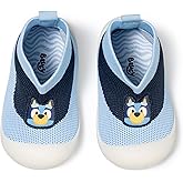 Bluey Toddler Sock Top Shoes for Babies & Kids - Cute Bingo Print Soft Comfortable Slip-On Sock Shoes, Unisex Everyday Indoor Outdoor Sizes 5/6-9/10 Winter Play Footwear