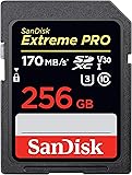 SanDisk 256GB Extreme Pro SDXC UHS-I Card - C10, U3, V30, 4K UHD, SD Card - SDSDXXY-256G-GN4IN, Black
