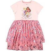 Disney Princesses and Minnie Mouse Girls Tutu Dress Princesses Moana Rapunzel Jasmine Double Ruffle Dress for Girls