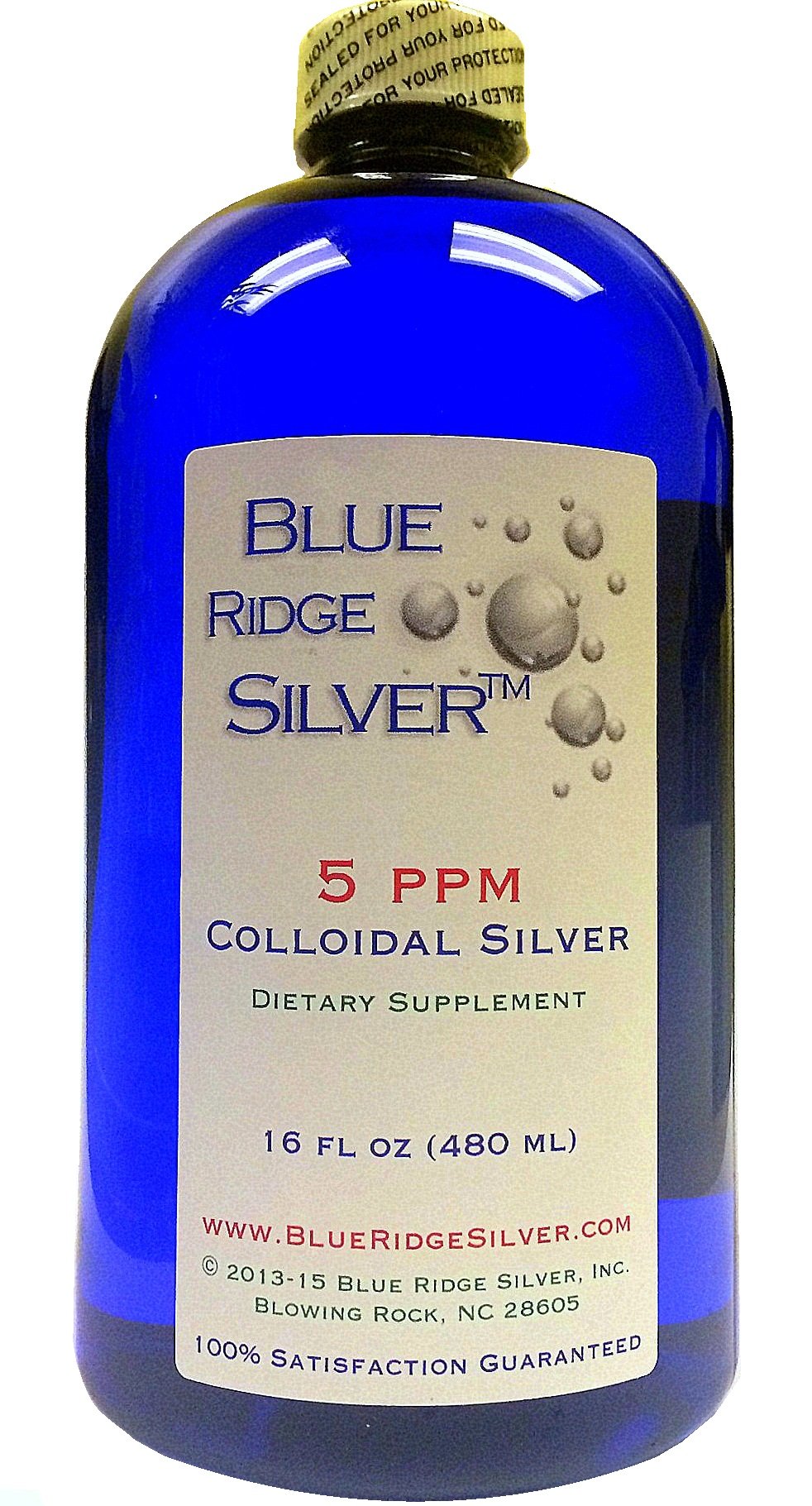 BLUE RIDGE SILVER 5 ppm 16 oz Colloidal Silver Natural Immune Support