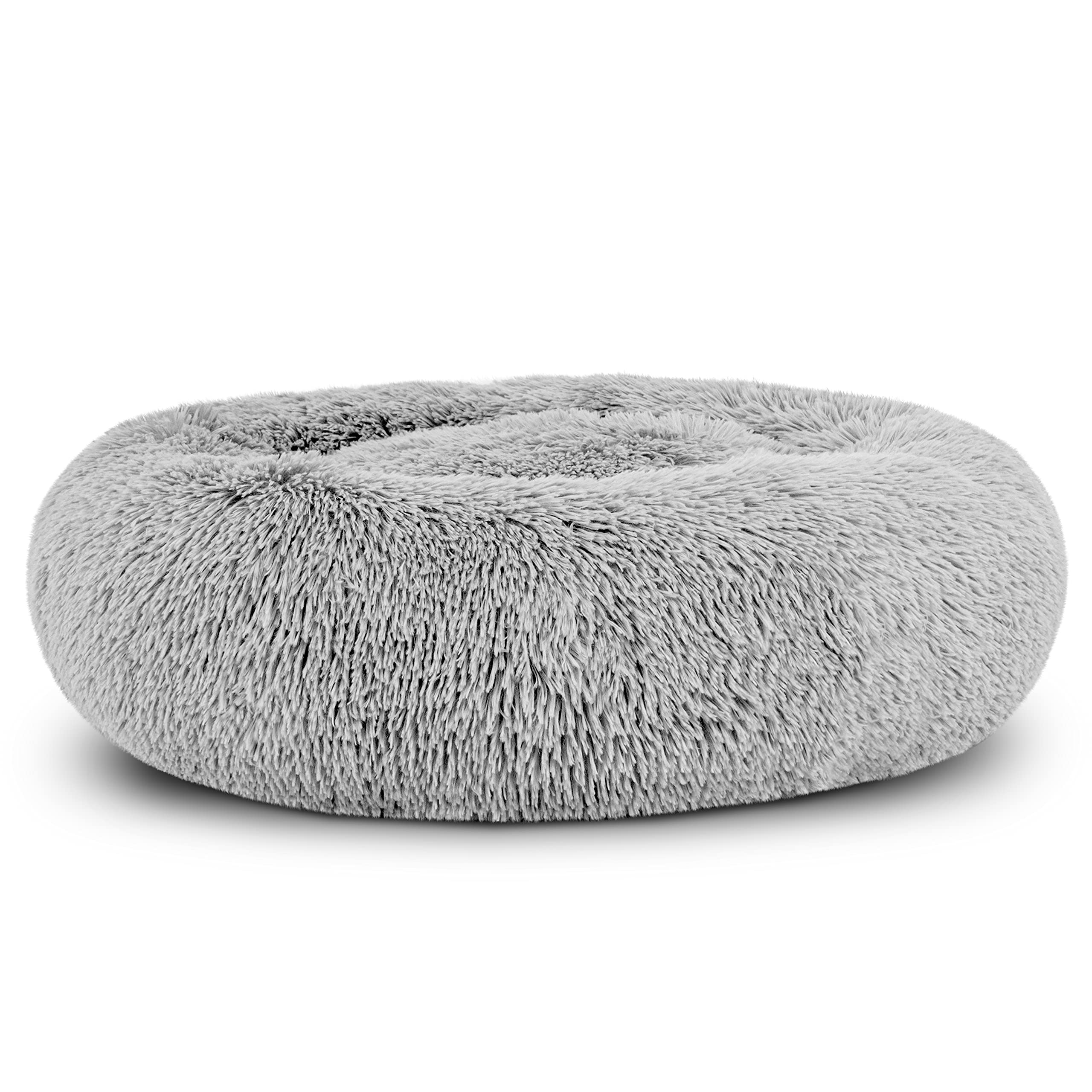 The Dog's Bed Replacement Cover ONLY For The Dog’s Bed Sound Sleep Donut Dog Bed Replacement Cover, Small, Silver-Grey Fur, Veterinary Approved