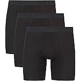 Hanes Ultimate mens Originals Supersoft Boxer Briefs & Trunks, Supersoft Bamboo from Viscose Underwear, 3-pack