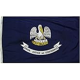 Annin Flagmakers Louisiana State Flag USA-Made to Official State Design Specifications, 3 x 5 Feet (Model 142160)