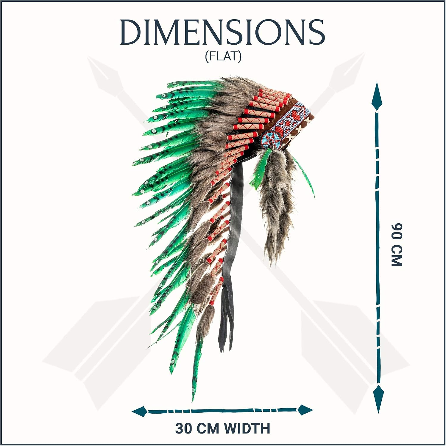 Novum Crafts Feather Headdress Native 