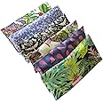 Peacegoods Lavender Eye Pillow Gift Pack (6) Bulk - Lavender Chamomile Flax Weighted - Removable Cover Washable Refillable for Yoga Aromatherapy Massage Sleep - tropical green blue pink