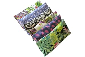 Peacegoods Lavender Eye Pillow Gift Pack (6) Bulk - Lavender Chamomile Flax Weighted - Removable Cover Washable Refillable for Yoga Aromatherapy Massage Sleep - tropical green blue pink