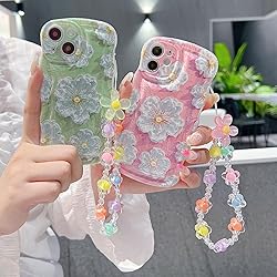 for iPhone 12 Mini Curly Wavy Case, Cute Colorful