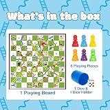 Navoys Classic Snakes & Ladders Game Foldable Board 36cm 6 Pieces view 4