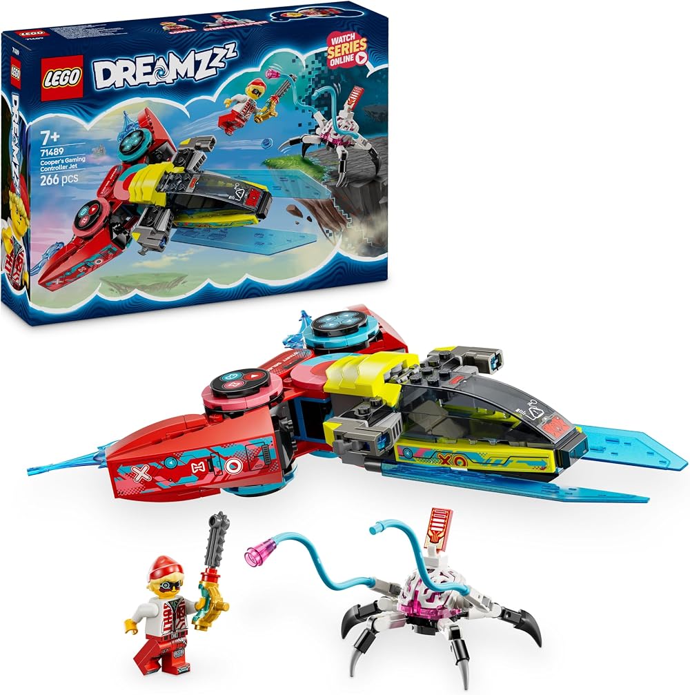 LEGO DREAMZzz Cooper’s Gaming Controller Jet Plane to Helicopter Set