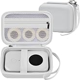 PAIYULE Hard EVA Case for Phomemo D30/D35 for Nelko P21 Label Maker (White) | for NIIMBOT D110/D11, for Marklife P11/P12,for SUPVAN E10,Holds 3 Tape Rolls,for Home Organizers,Office,Case Only
