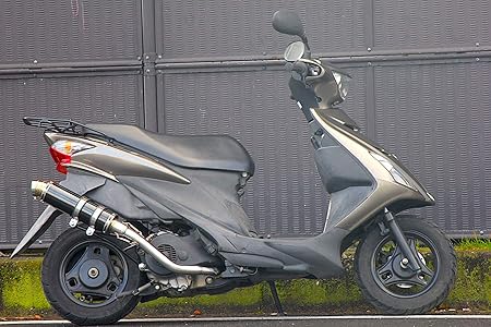 Amazon 09アドレス V125s Cf4ea Cf4ma マフラー ブラック ステンレス アップタイプ フルエキゾースト 車 バイク