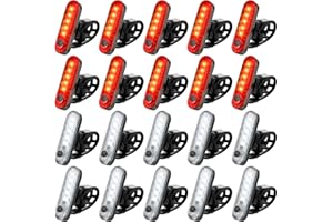 20Pcs Bike Tail Light, USB Rechargeable Rear Bright LED Bike Light Waterproof Bicycle Safety Lights Bulk for Night Riding, Ea
