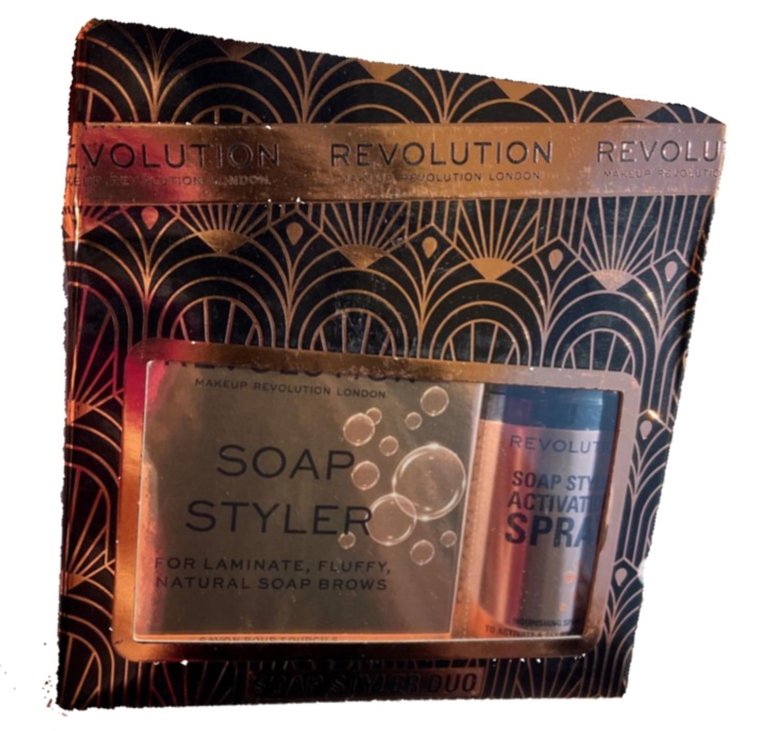 Makeup Revolution Soap Styler Duo, 2 Piece Eyebrow Set, Stay All Day Brows, Includes 2 Viral Products