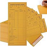 gisgfim 800Pcs Cashier Deposit Report Envelopes with Self Seal, Bulk Cash Drop Envelopes Cashier Register for Small Businesses Retailers Restaurants Banks Stores Brown Kraft
