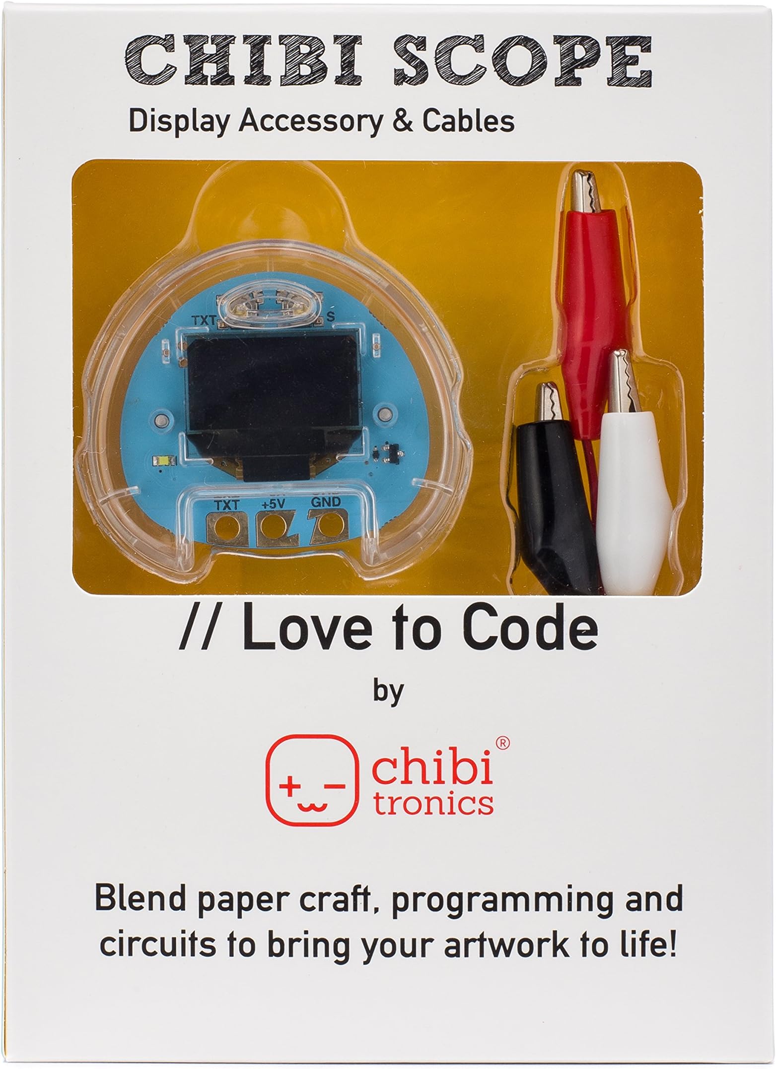 Chibitronics - Love to Code - LTC - Chibi Scope with 3 Alligator Clips
