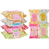 Embrace Your Face 120pc Makeup Removal Wipes Variety Set | 4-Pack Groovy Botanical Makeup Remover Facial Cleansing Towelettes with Charcoal, Tea Tree, Cucumber, & Aloe Vera
