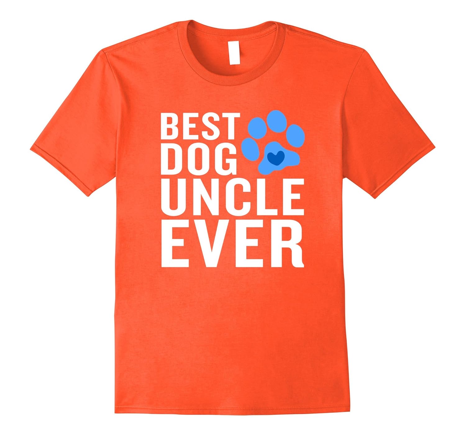 Funny Best Dog Uncle Ever TShirt Blue Paw Print Proud GiftCD Canditee