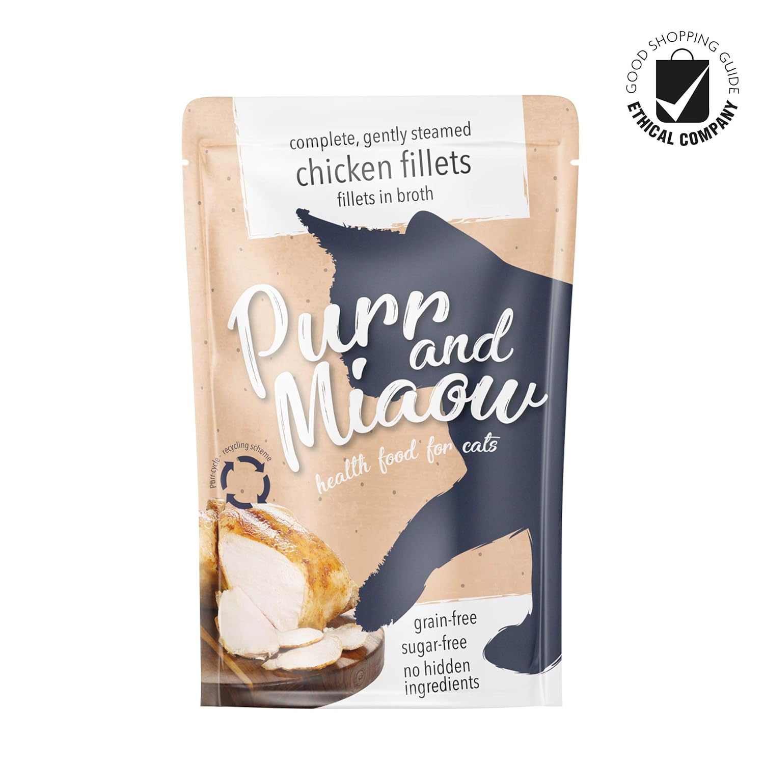 Purr and Miaow Complete Wet Cat Food for Adult Cats (SugarFree, Grain