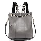 Sacs à Dos Femme en Cuir véritable Sac à Main Femmes Elégant Casual Cartable Col